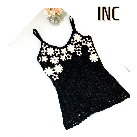 INC International Concepts Tops - INC International Concepts Lined Crochet Top